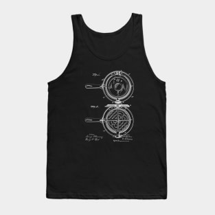 Waffle Iron Vintage Patent Drawing Funny Novelty Tank Top